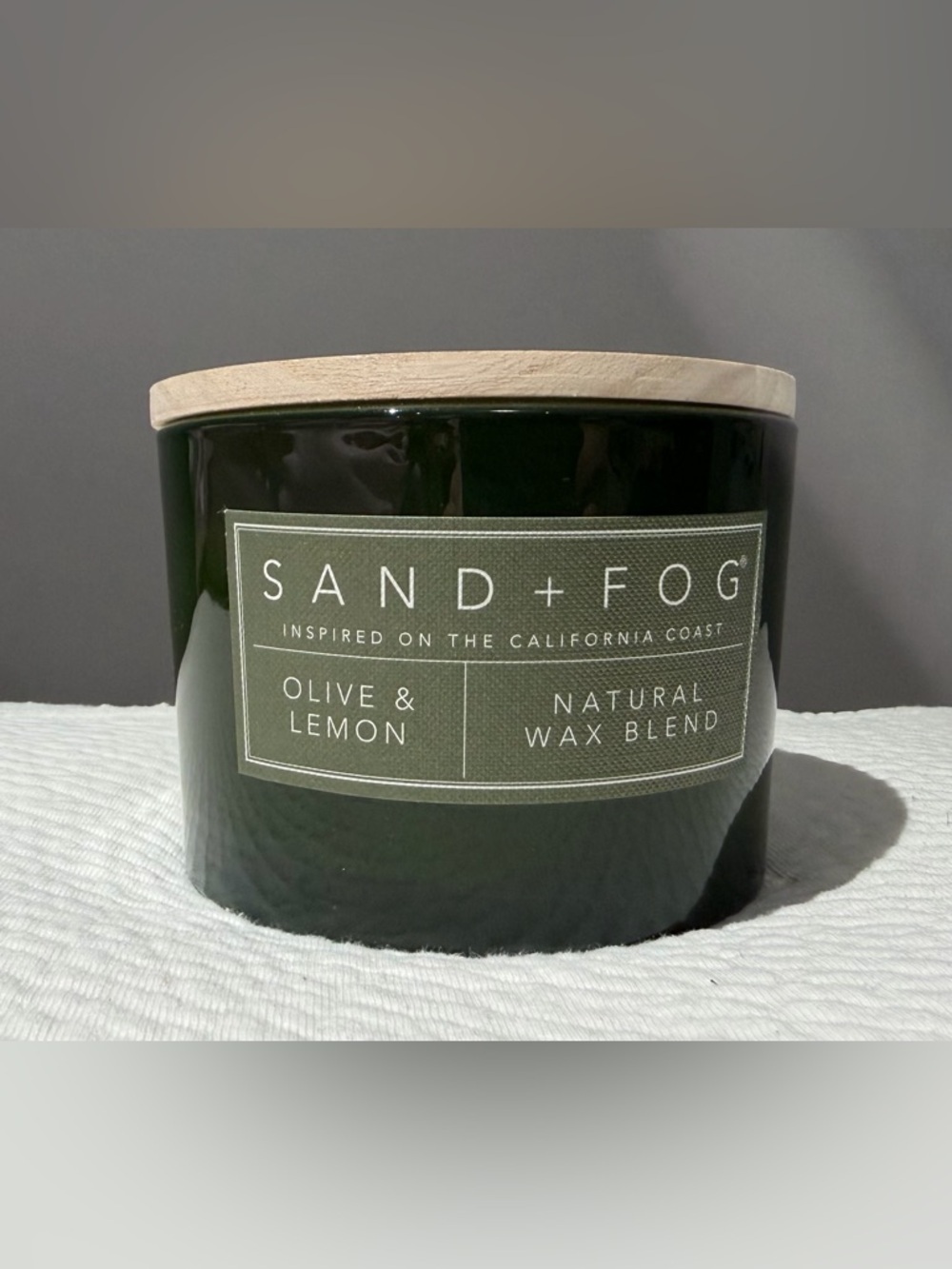 ✨New✨Sand + Fog: Olive & Lemon- 2 Wick Candle (12 oz)